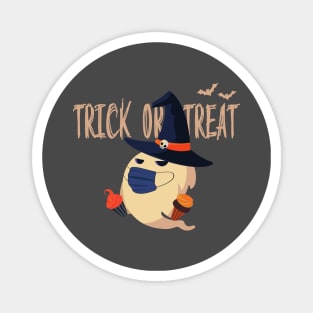 Trick or Treat Halloween Gifts, Masked ghost in costume Magnet